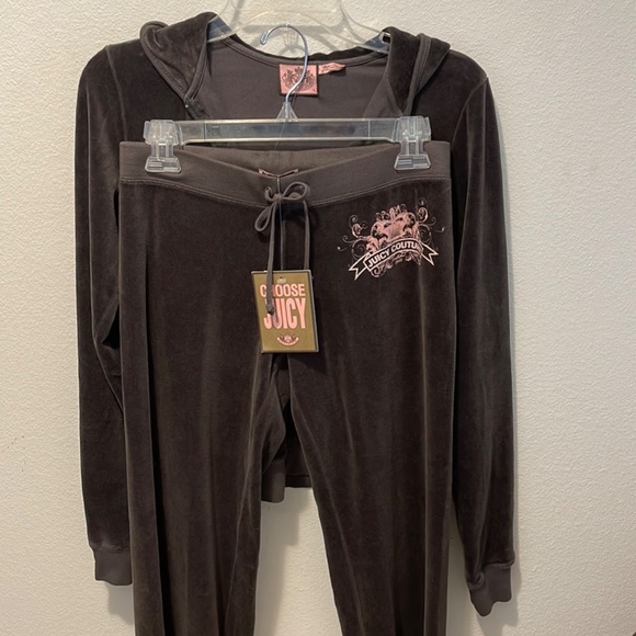 Juicy Couture Jackets & Blazers - PRICE DROP *NWT - JUICY Couture - Velour Hoodie & Pant w/Crown detail